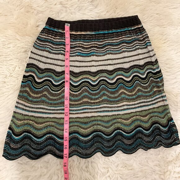 Missoni Metallic Knit Wave Skirt – Size 4 (S/XS) - Picture 3 of 8